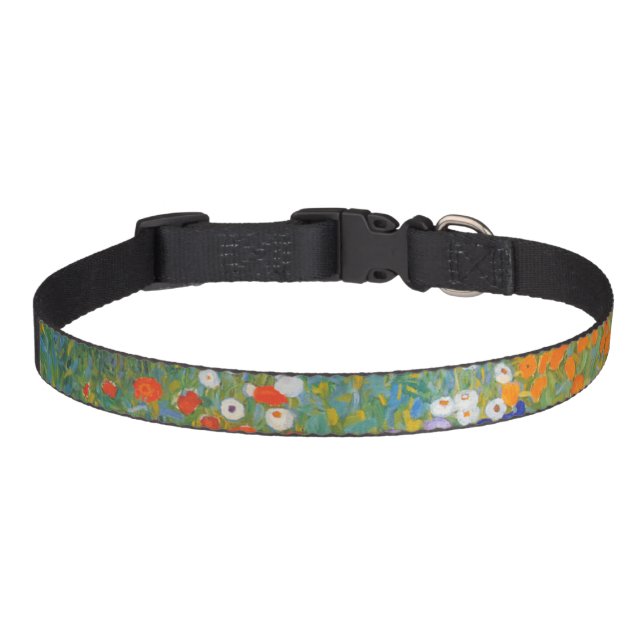 Flower Garden by Gustav Klimt Pet Collar (Front)