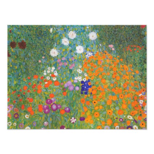 Flower Garden by Gustav Klimt Photo Print