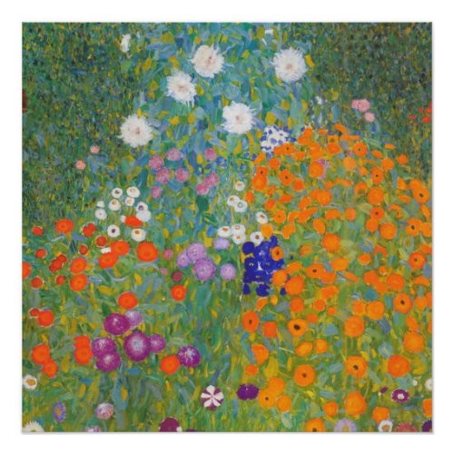 Flower Garden by Gustav Klimt Poster