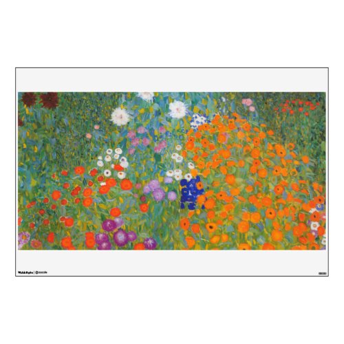 Flower Garden by Gustav Klimt Wall Decal