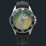 Flower Garden (by Gustav Klimt) Watch<br><div class="desc">This design features a painting by Austrian artist Gustav Klimt (1862–1918). It is a depiction of a beautiful flower garden in Klimt's typical impressionist style. The flowers almost look like they're overflowing, and it's impossible not to feel uplifted by their beauty. The original work was completed in 1907 and its...</div>