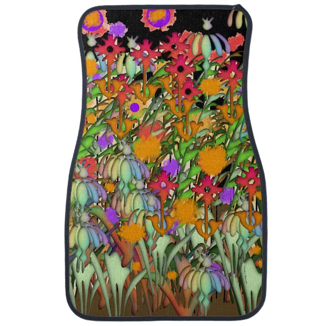 Flower Garden  Car Floor Mat (Front)