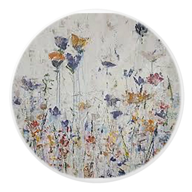 Flower Garden Ceramic Knob (Front)