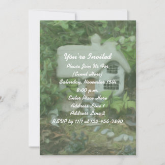 Flower Garden Cottage Painting Party Invitation