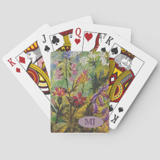 Flower Garden Detail Poker Cards