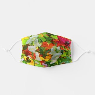 Flower Garden Floral Abstract Pattern Cloth Face Mask