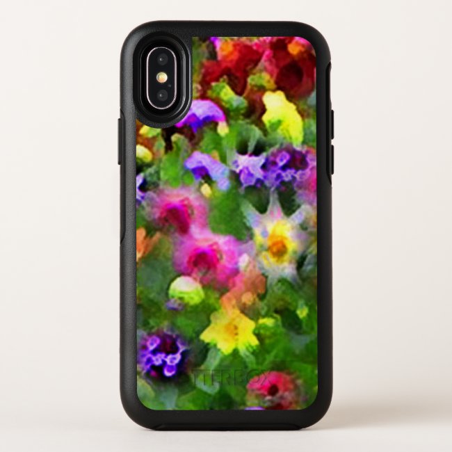 Flower Garden Floral Green OtterBox iPhone X case
