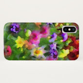 Flower Garden Floral Impressions iPhone X Case (Back (Horizontal))