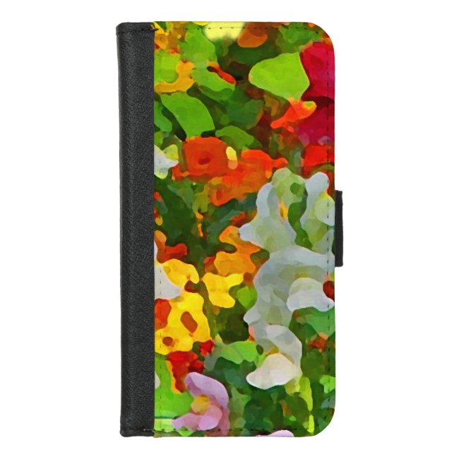 Flower Garden Floral iPhone 8/7 Wallet Case