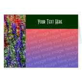 Flower Garden Floral Photo Card (Front Horizontal)