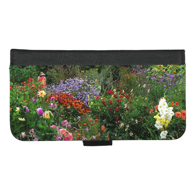 Flower Garden Green iPhone 8/7 Plus Wallet Case