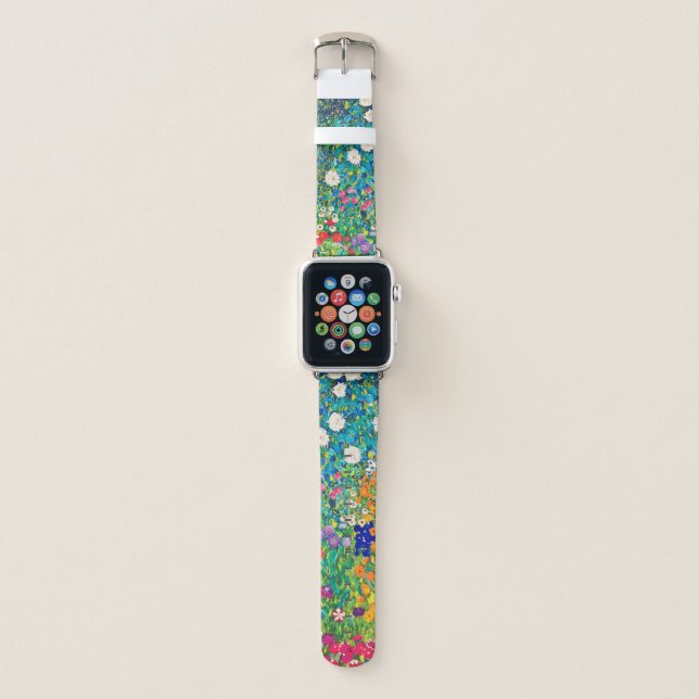 Flower Garden, Gustav Klimt Apple Watch Band (Front)