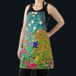 Flower Garden, Gustav Klimt Apron<br><div class="desc">Gustav Klimt (July 14, 1862 – February 6, 1918) was an Austrian symbolist painter and one of the most prominent members of the Vienna Secession movement. Klimt is noted for his paintings, murals, sketches, and other objets d'art. In addition to his figurative works, which include allegories and portraits, he painted...</div>