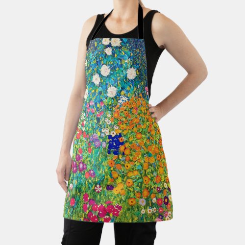 Flower Garden Gustav Klimt Apron