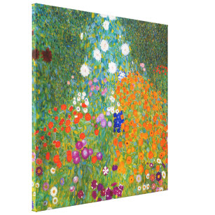 Flower Garden   Gustav Klimt Canvas Print