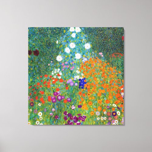 Flower Garden Gustav Klimt Canvas Print