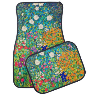 Flower Garden, Gustav Klimt Car Floor Mat