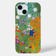 Flower Garden | Gustav Klimt Iphone 15 Case at Zazzle