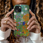 Flower Garden | Gustav Klimt iPhone 15 Case<br><div class="desc">Flower Garden (1905-1907) by Austrian artist Gustav Klimt. Original fine art painting is oil on canvas featuring a bright abstract landscape of colorful flowers. 

Use the design tools to add custom text or personalize the image.</div>