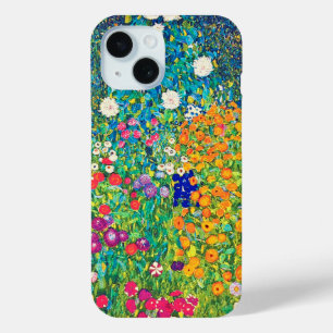 Flower Garden, Gustav Klimt iPhone 15 Case
