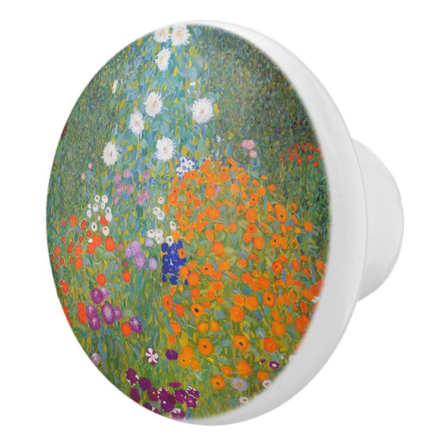 Flower Garden (Gustav Klimt) Ceramic Knob (Right)