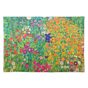 Flower Garden, Gustav Klimt Cloth Placemat
