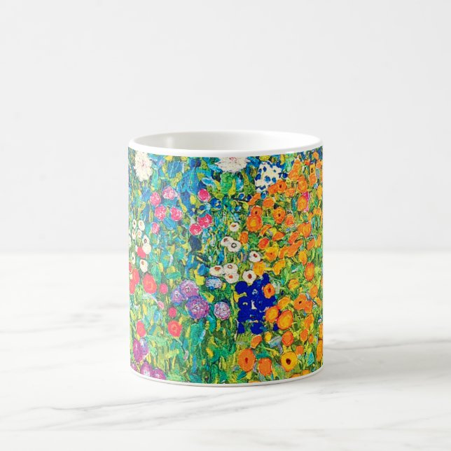Flower Garden, Gustav Klimt Coffee Mug (Center)