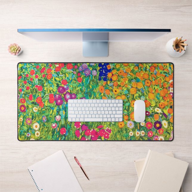Flower Garden, Gustav Klimt Desk Mat (Office 1)