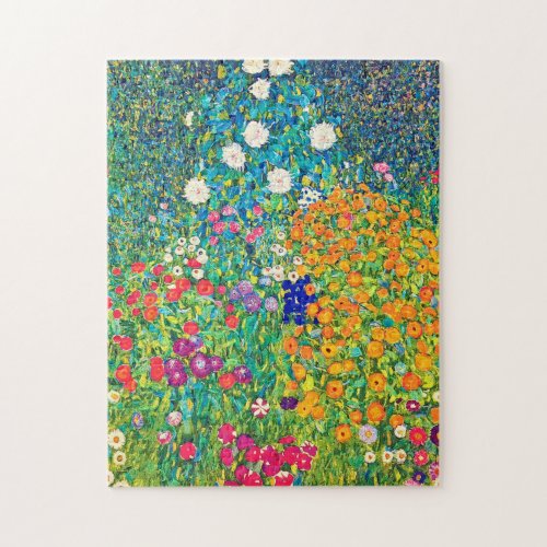 Flower Garden Gustav Klimt Jigsaw Puzzle