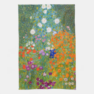 Flower Garden Gustav Klimt Kitchen Towel