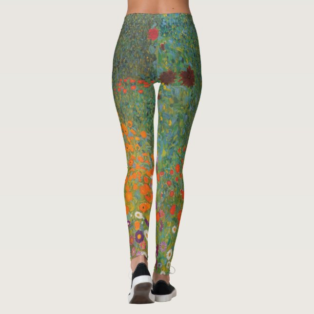 Flower Garden (Gustav Klimt) Leggings (Back)