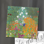 Flower Garden | Gustav Klimt Magnet<br><div class="desc">Flower Garden (1905-1907) by Austrian artist Gustav Klimt is a vibrant masterpiece of early 20th-century art. This lush, impressionistic scene bursts with colorful blossoms in a mesmerizing tapestry of nature, reflecting Klimt’s decorative style and love for floral motifs. The painting’s rich textures and intricate details make it a timeless choice...</div>