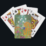 Flower Garden | Gustav Klimt Poker Cards<br><div class="desc">Flower Garden (1905-1907) by Austrian artist Gustav Klimt is a vibrant masterpiece of early 20th-century art. This lush, impressionistic scene bursts with colorful blossoms in a mesmerizing tapestry of nature, reflecting Klimt’s decorative style and love for floral motifs. The painting’s rich textures and intricate details make it a timeless choice...</div>