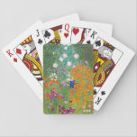 Flower Garden | Gustav Klimt Poker Cards<br><div class="desc">Flower Garden (1905-1907) by Austrian artist Gustav Klimt. Original fine art painting is oil on canvas featuring a bright abstract landscape of colorful flowers. 

Use the design tools to add custom text or personalize the image.</div>