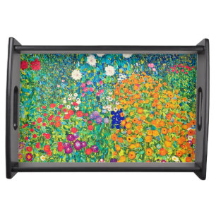 Flower Garden, Gustav Klimt Serving Tray