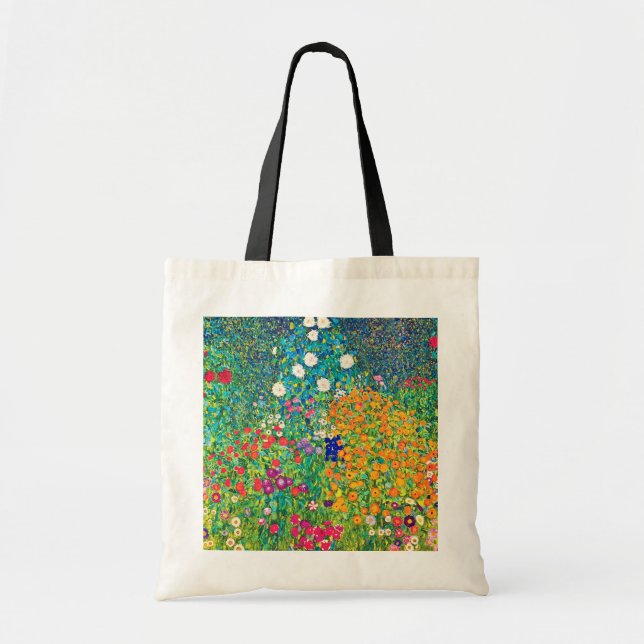 Flower Garden, Gustav Klimt Tote Bag (Front)