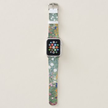 Flower Garden Gustav Klimt - Vintage Apple Watch Band by Zazilicious at Zazzle