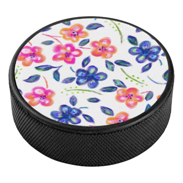 Flower Garden Hockey Puck (3/4)