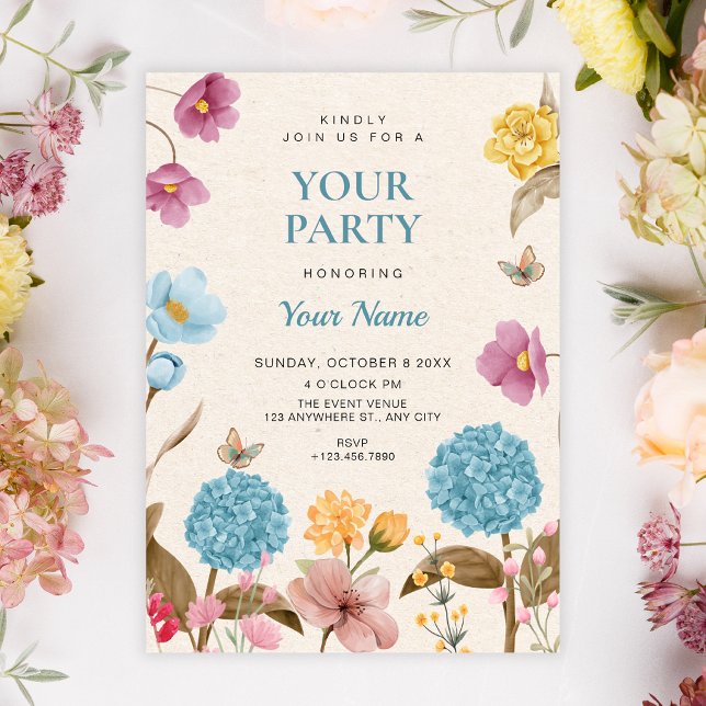 Flower garden  invitation (Creator Uploaded)