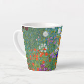 Flower Garden Landscape Gustav Klimt Latte Mug (Left Angle)