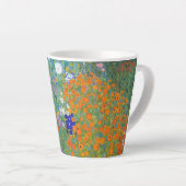 Flower Garden Landscape Gustav Klimt Latte Mug (Right Angle)