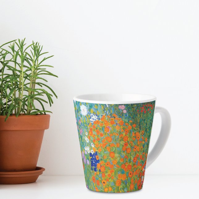 Flower Garden Landscape Gustav Klimt Latte Mug (Creator Uploaded)