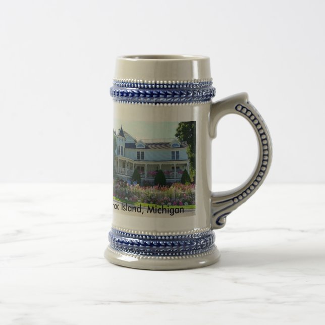 Flower Garden Mansion, Mackinac Island, Michigan Beer Stein (Right)