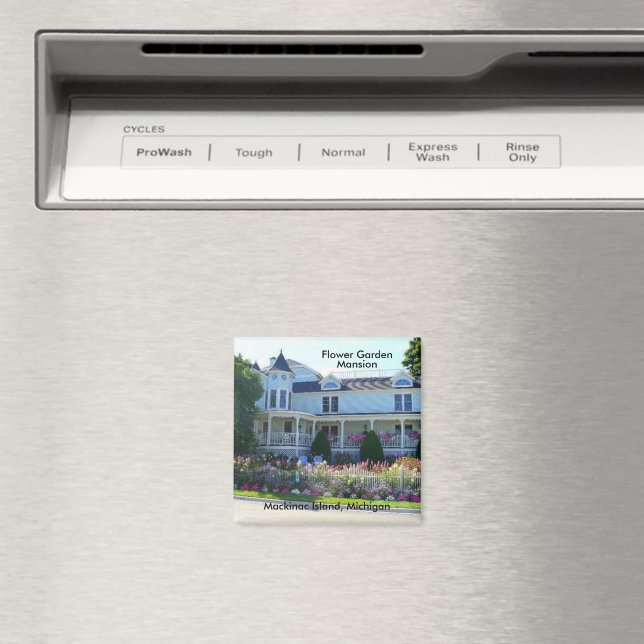 Flower Garden Mansion, Mackinac Island, Michigan Magnet (In Situ (Dishwasher))