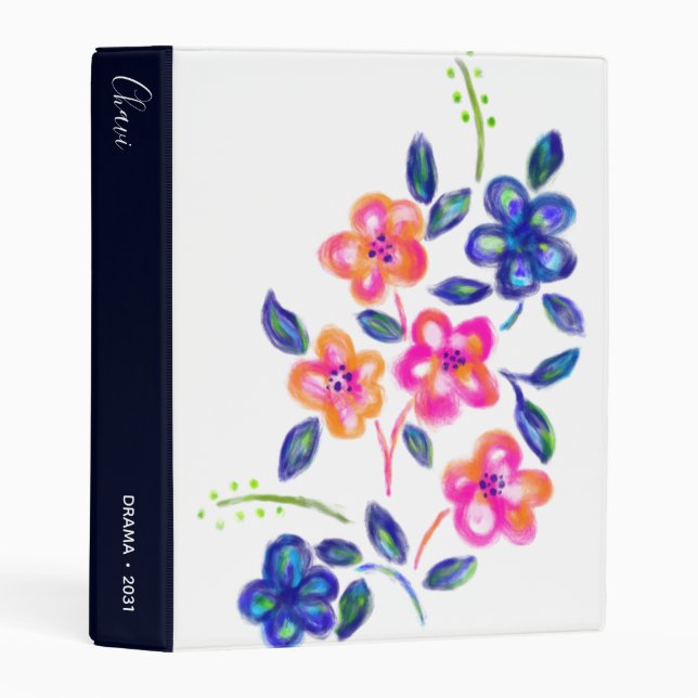 Flower Garden Mini Binder (Front/Spine)