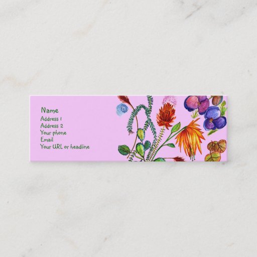 Customizable Flower Garden my Dream Business Card