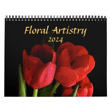 Flower Garden Nature Photography 2024 Calendar