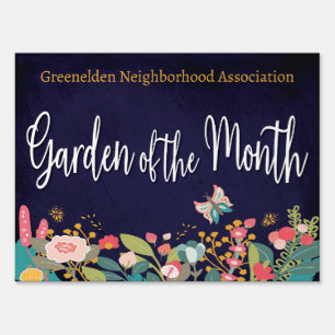 Flower Garden Neighborhood Award Sign