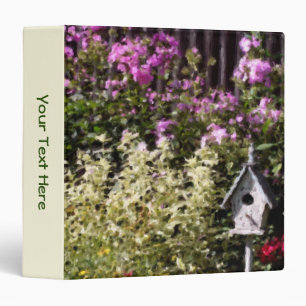 Flower Garden Painting Nature Personalized 3 Ring Binder