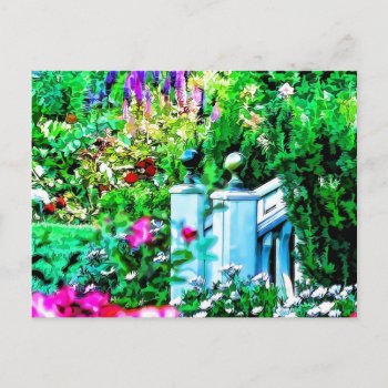 Flower Garden Paradise Postcard by PhotographyTKDesigns at Zazzle
